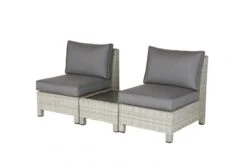 Kettler Palma Low Lounge Corner Set W Coffee Table Whitewash -Decor In Garden Store palma low lounge white wash showing table