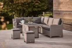 Kettler Palma Corner Set With Firepit Table - Whitewash 11 Kettler Palma Corner Set With Firepit Table - Whitewash -Decor In Garden Store palma fire 5