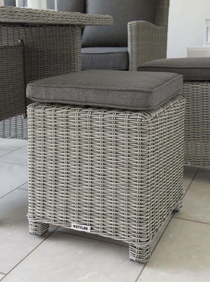 Kettler Palma Mini Casual Dining Set With Glass Table Whitewash 8 Kettler Palma Mini Casual Dining Set With Glass Table Whitewash - Image 6