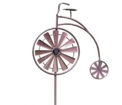 Penny Farthing Illuminated Wind Spinner -Decor In Garden Store penny farthing 2
