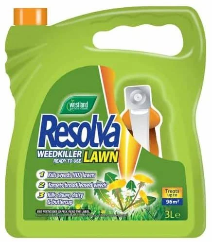Westland Resolva Lawn Weed Killer - Ready To Use - 3L 3 Westland Resolva Lawn Weed Killer - Ready To Use - 3L