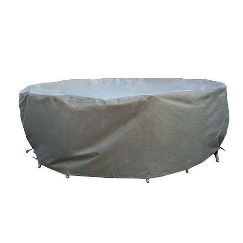 Bramblecrest Bramblecrest Cover 150cm Round Dining Set - Khaki (Resin) 4 Bramblecrest Bramblecrest Cover 150cm Round Dining Set - Khaki (Resin) - Image 2