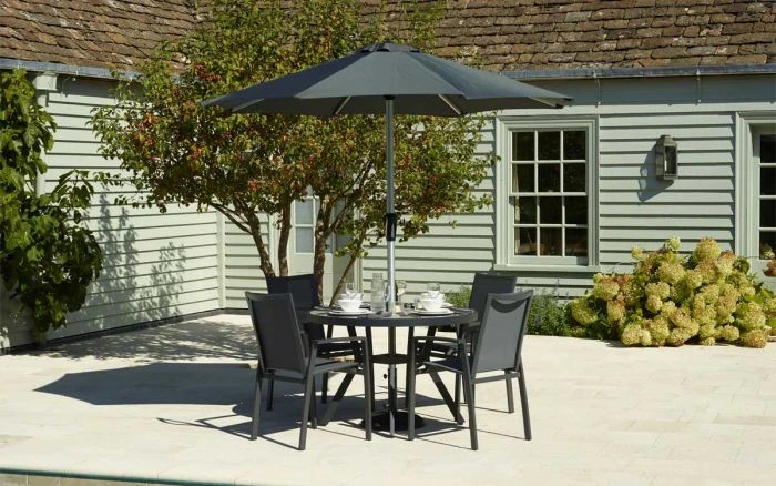 Bramblecrest Seville 4 Seat Set W 110cm Dining Table & Parasol 3 Bramblecrest Seville 4 Seat Set W 110cm Dining Table & Parasol