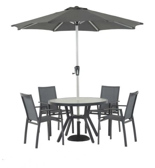 Bramblecrest Seville 4 Seat Set W 110cm Dining Table & Parasol 7 Bramblecrest Seville 4 Seat Set W 110cm Dining Table & Parasol - Image 5