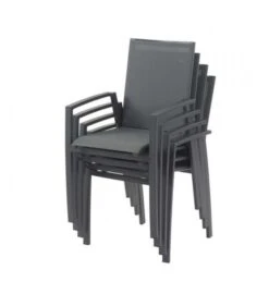 Bramblecrest Seville 4 Seat Set W 110cm Dining Table & Parasol 16 Bramblecrest Seville 4 Seat Set W 110cm Dining Table & Parasol -Decor In Garden Store seville chair stacked