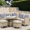 Bramblecrest Somerford Reclining Mini Modular Sofa Set W Ceramic Table & 2 Stools -Decor In Garden Store somerford x23wsfms6jcr 1 web