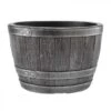 Stewart Garden Blenheim Half Barrel 40cm - Pewter Effect