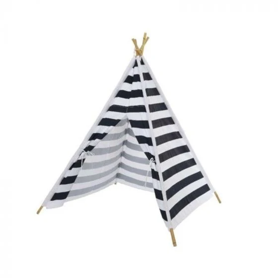 Navy Striped Kids Tent 3 Navy Striped Kids Tent