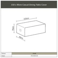 Bramblecrest Rattan Rectangle Dual Height Table Cover - Monterey/Chedworth -Decor In Garden Store table cover sizes