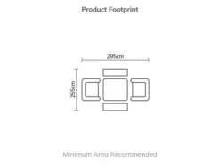Bramblecrest Tetbury 8 Seat Balcony Set W Parasol - Nutmeg -Decor In Garden Store tetbury balcony set foot print