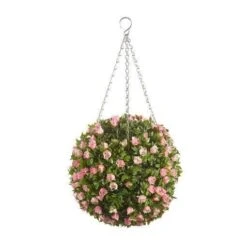 Topiary Pink Rose Ball -Decor In Garden Store topiary pink rose ball 2