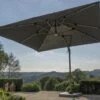 Bramblecrest Truro 3mx3m Square Side Post Parasol Grey With LED -Decor In Garden Store truro 3x3m grey 2