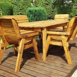 Charles Taylor Six Seat Rectangular Set (2 Benches + 2 Chairs) 7 Charles Taylor Six Seat Rectangular Set (2 Benches + 2 Chairs) -Decor In Garden Store untitled 37 2