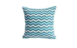 Bramblecrest Scatter Cushion Square Turquoise Zig Zag