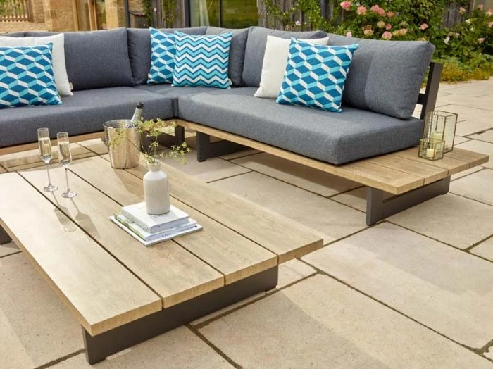 Bramblecrest Vienna Square Modular Sofa Set W Rectangle Coffee Table 4 Bramblecrest Vienna Square Modular Sofa Set W Rectangle Coffee Table - Image 2