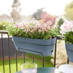 Elho Vibia Campana Trough Allin1 50cm Vintage Blue 13 Elho Vibia Campana Trough Allin1 50cm Vintage Blue -Decor In Garden Store vintage blue square