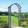 Woodland Arch - Slate 2.21m - Smart Garden -Decor In Garden Store woodland arch slate