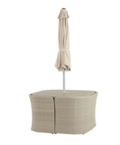 Bramblecrest Tetbury 8 Seat Balcony Set W Parasol - Nutmeg -Decor In Garden Store x20qs4kn1nw 3 1 web