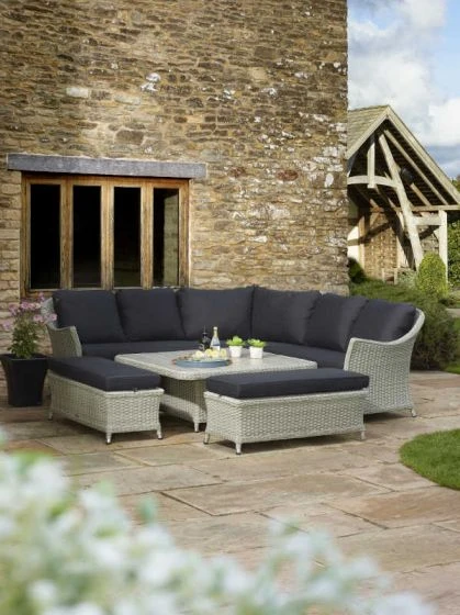 Bramblecrest Chatsworth Modular Sofa Set W Square Adj Table & 2 Benches 5 Bramblecrest Chatsworth Modular Sofa Set W Square Adj Table & 2 Benches - Image 3