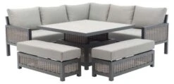 Bramblecrest Buckland Modular Sofa Set W Square Adj Table & 2 Benches -Decor In Garden Store x23abktscdt8 1 web