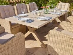 Bramblecrest Somerford 8 Seater Set W 240x100cm Ceramic Top Table -Decor In Garden Store x23wsf240rt1 3 web