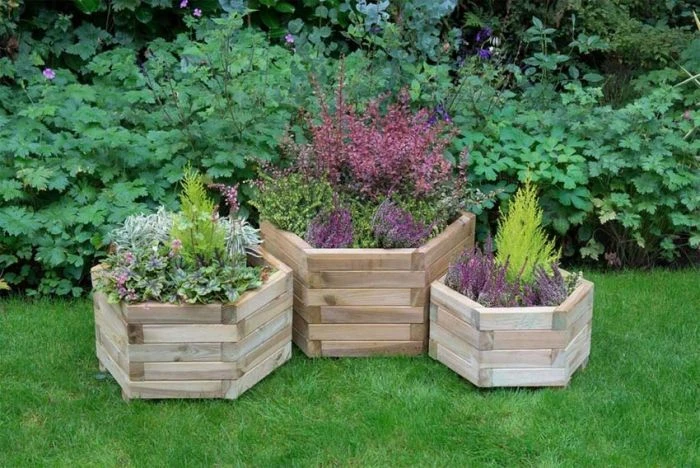 Forest Garden York Hexagonal Planter Large 3 Forest Garden York Hexagonal Planter Large